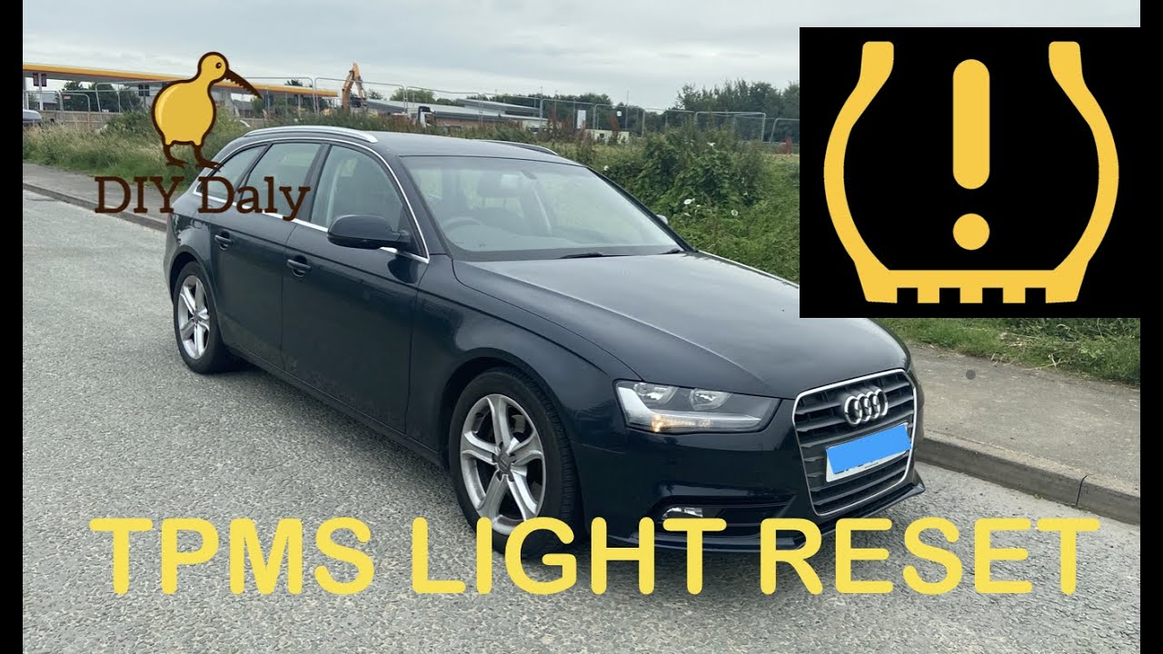 Audi A4 TPMS tyre pressure monitoring system light Reset - YouTube