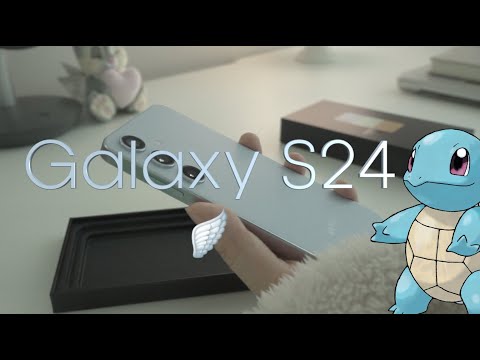 🪽 갤럭시의 사랑스러운 꼬부기 블루 ... 🩵 galaxy s24 사파이어 블루 언박싱 • 실물 • 아이폰 사용자의 갤럭시 환승기 🫢