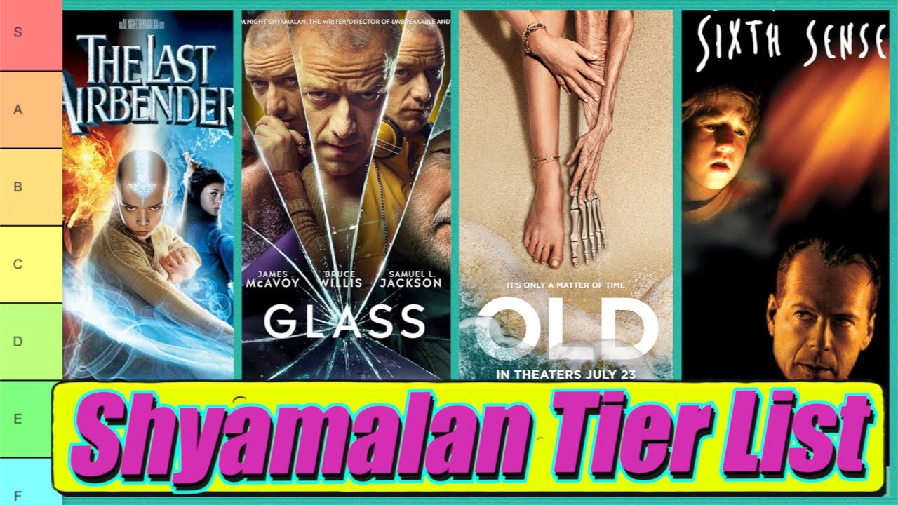 M. Night Shyamalan Tier List | Movies Ranked w/ OLD - YouTube