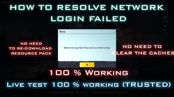 Fix Network Setting Issue in PUBG Mobile Emulator without Re-download Resource Pack or clear caches.