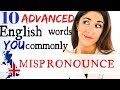 10 Commonly Mispronounced English Words | Advanced English Pronunciation