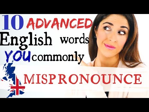 10 Commonly Mispronounced English Words | Advanced English Pronunciation