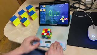 3x3 ao5 6.10 / single 5.29 FULL STEP