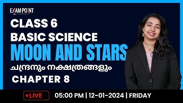 CLASS 6 BASIC SCIENCE | CHAPTER 8 | MOON AND STARS | ANNUAL EXAM 2024 | EXAM POINT