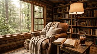 Cozy Reading Nook Cabin Coding 🕯️ Quiet Lofi for Slow Reading Mornings