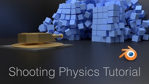 [2.79] Bullet Projectiles Physics Blender Animation Tutorial (Cycles)