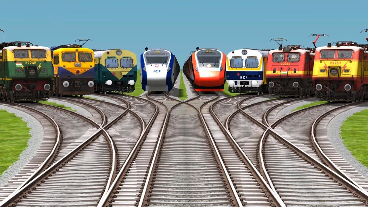 All Indian Railways High Speed♎Trains Crossings || Express Full Journey Railroads Railgadis Tracks