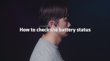 AfterShokz OPENCOMM FAQ - how to check the battery status