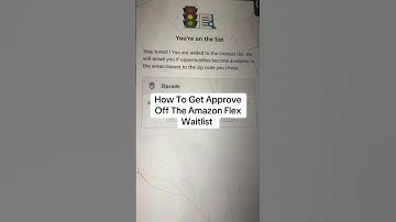 How To Get Approve Off The Amazon Flex Driver Waitlist #waitlist #amazonflex #waitinglist #amazon