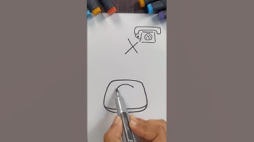 How To Draw Telephone Step by Step #shorts #shortsfeed