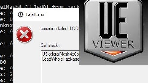 ue viewer error fix