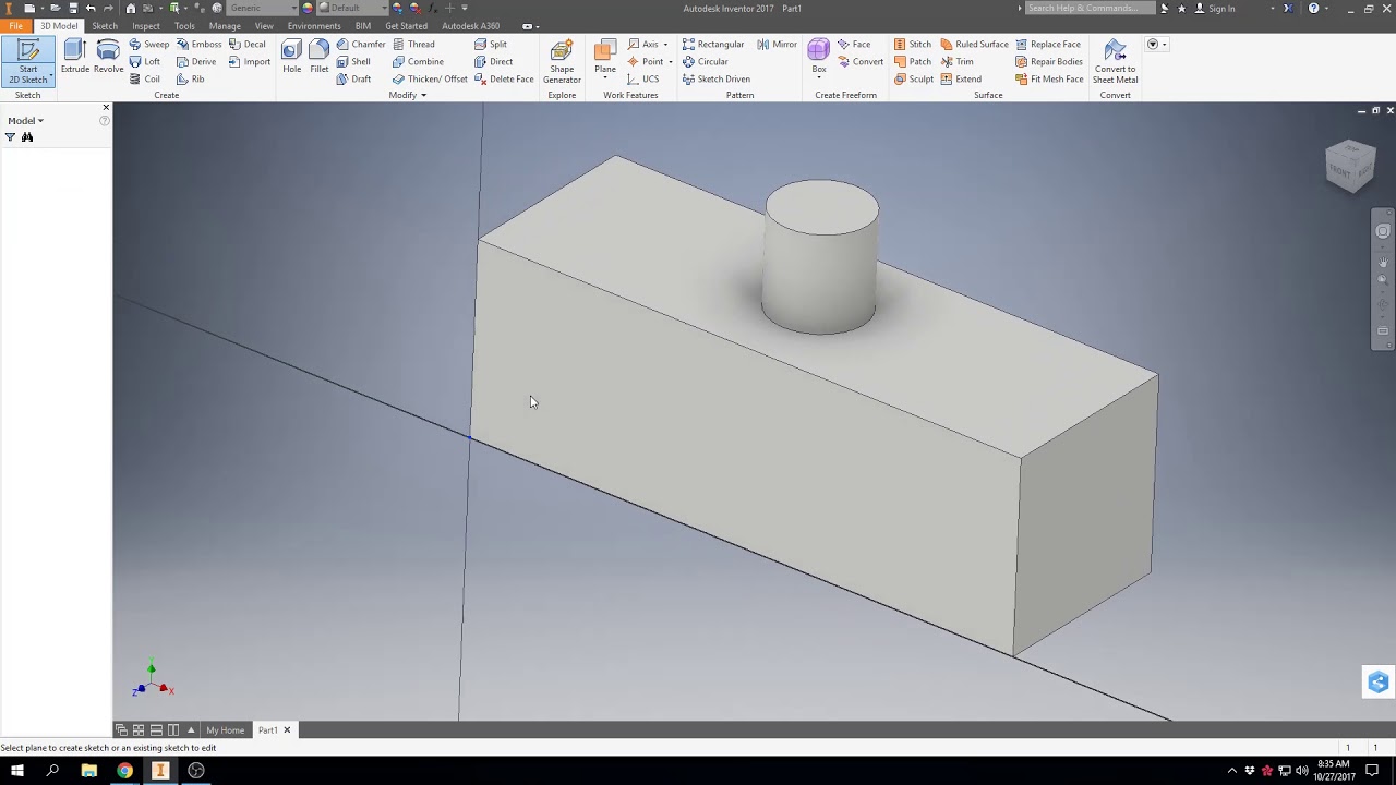 1.5.4 - Sketch Plane Cube
