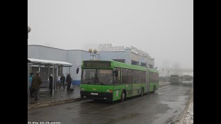 Минск, поездка в автобусе МАЗ-105.065, рег.№ АЕ 3565-7, марш.9д (02.07.2023)