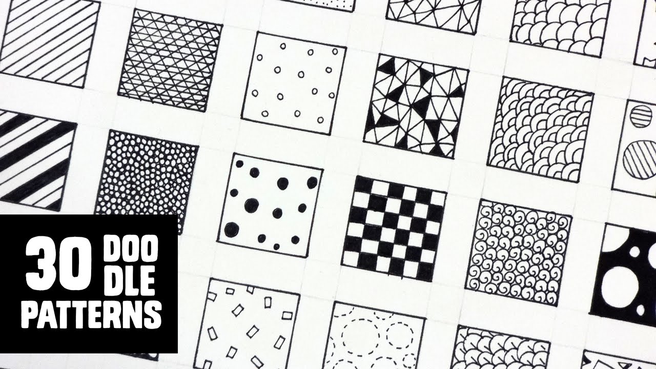 30 Patterns For Doodling Filling Gaps YouTube