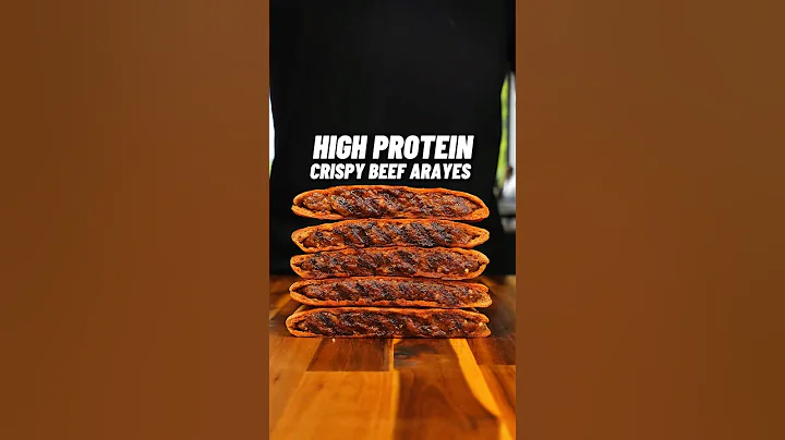 The BEST High Protein Crispy Beef Arayes🔥🥩🫓 42g of protein, ONLY 372 calories! #easyrecipes thumbnail