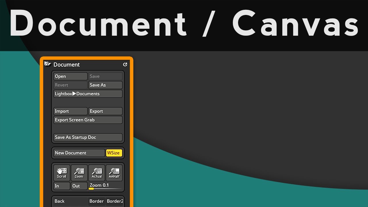 zbrush best document size