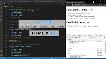 JavaScript Object Constructor Function & Prototype Property | Vanilla JavaScript | Learn JavaScript