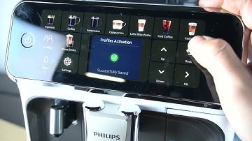 Philips LatteGo Coffee Maker EP554570 - Switch/Add/Remove Profiles | Profile Management