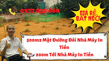 Đất nền Hòa Lạc| 500m2 Phú Cát Mặt Đường Đôi| trantrinhbđs
