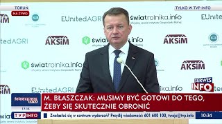 Szef Mon Błaszczak Tworzymy Nowe Jednostki, Które Odpowiadają Za Bezpieczeństwo Na Wschodzie Polski