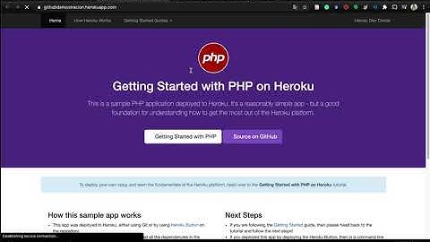 Tutorial Heroku: app PHP básica con gitHub