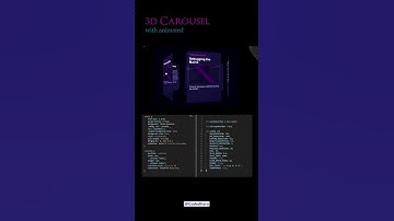 3D Carousel Animation Looks Unreal😳 #shorts #youtubeshorts #viral #css #javascript #programming