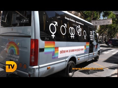El autobús de la diversidad Sexual circula por Dénia, La Xara y Jesús Pobre