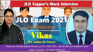 JLO Toppers Online Mock Interview 2021 | Vikas Ji (Ex-Indian Air Force) | SULC | Urmila Rathi