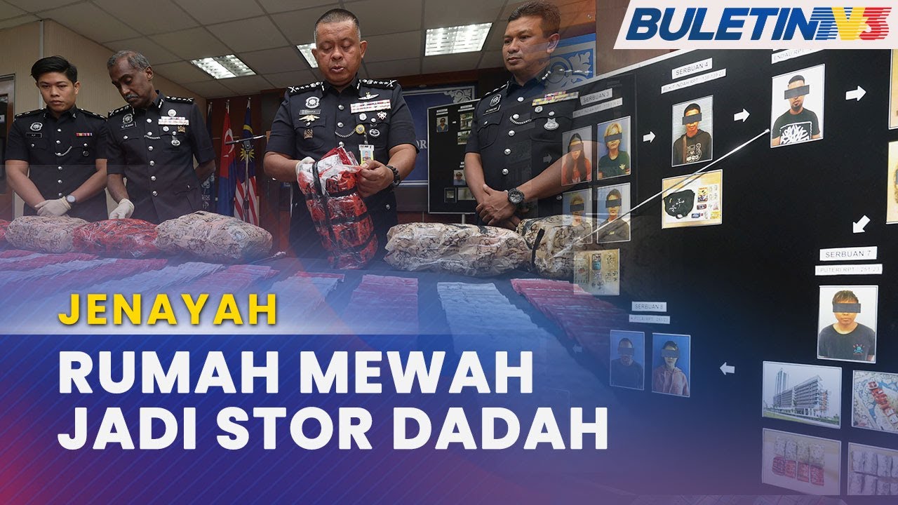 JENAYAH | 14 Termasuk Dalang Warga Asing Diberkas, Dadah RM1.67 Juta Dirampas