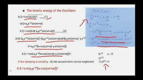 Energy of the damped harmonic oscillator