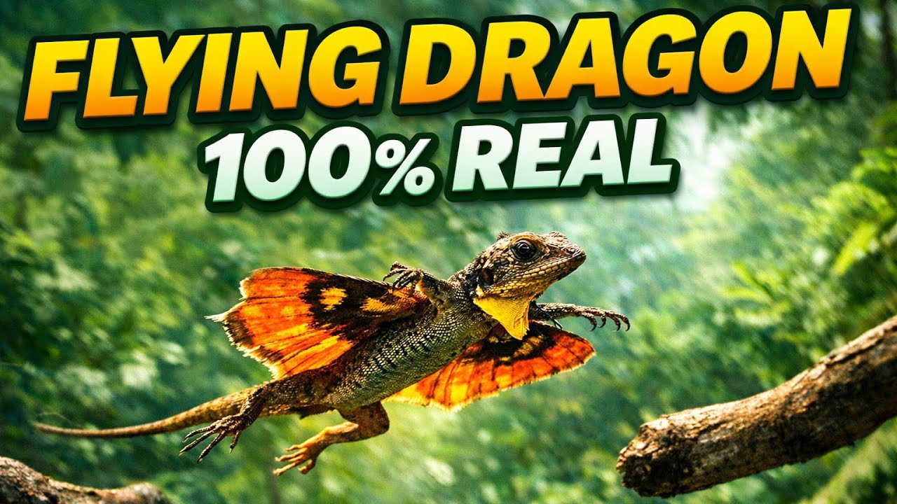 This Flying Lizard Is 100% Real - YouTube