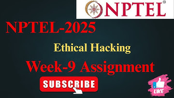 NPTEL Ethical hacking week - 9 assignment answers #nptel #nptelanswer #ethicalhacking