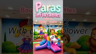 Unicorn Design Bouncy Castles Chalo Jhule Jumping Jhule Pr Ye Bacho Ne Bouncy Palat Di