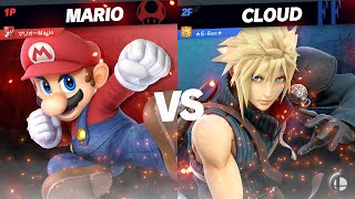 Super Smash Bros Ultimate MarioRyu (Mario) vs E-Rex (Cloud) screenshot 5