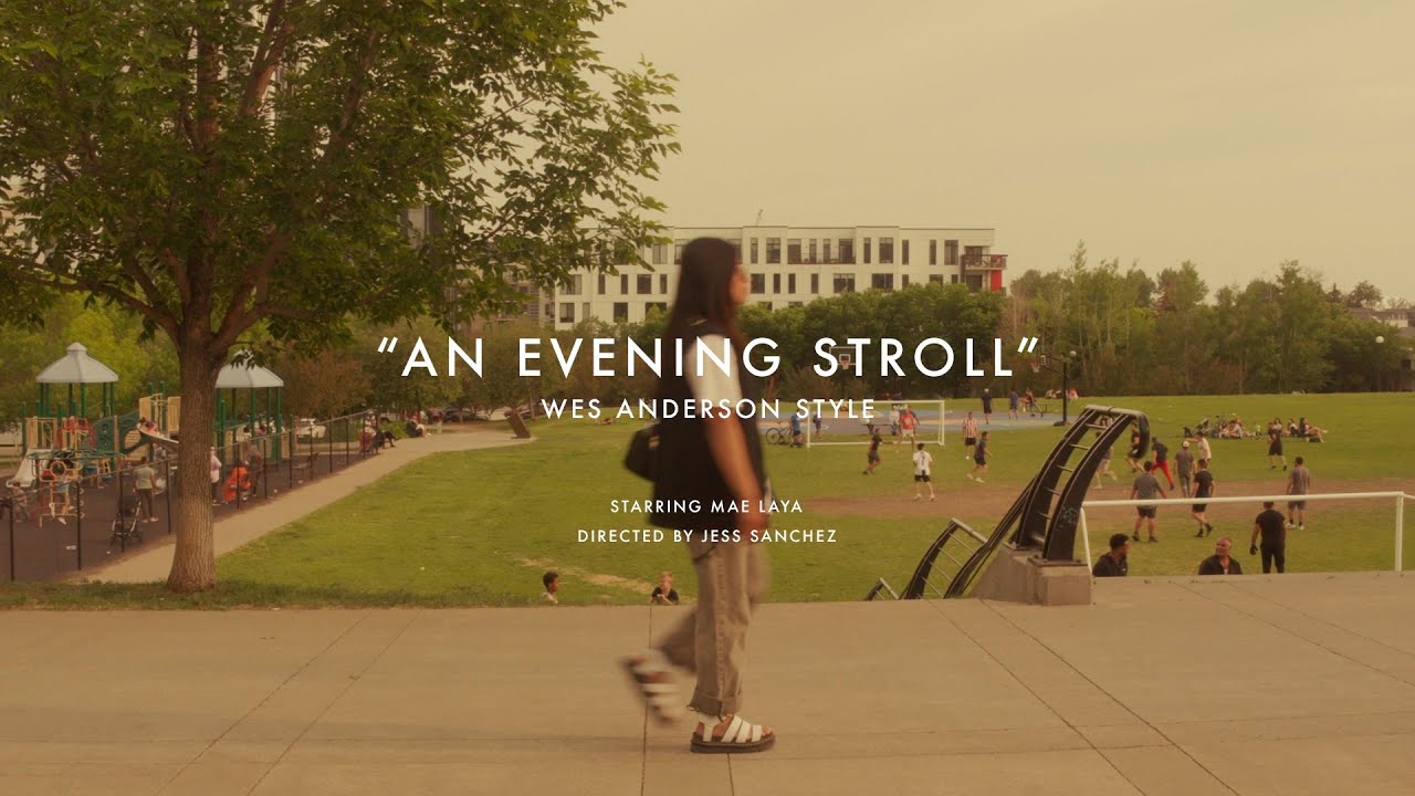 AN EVENING STROLL | Wes Anderson Trend | FX30 + Sirui 24mm f/1.8 Anamorphic Lens