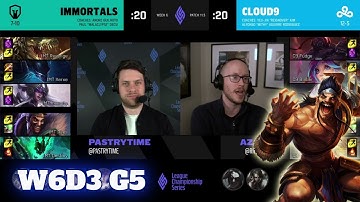 Immortals vs Cloud 9 | Week 6 Day 3 S11 LCS Spring 2021 | IMT vs C9 W6D3