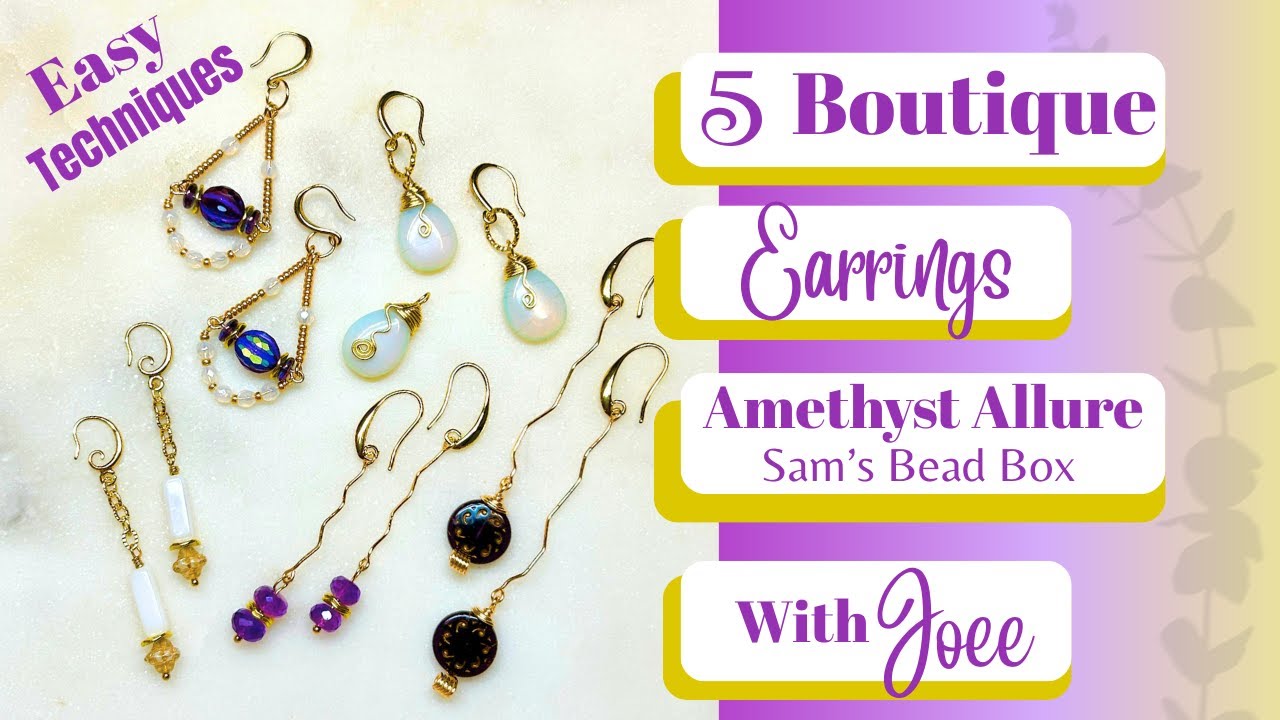 5 Easy Boutique Earring Designs In Amethyst Allure