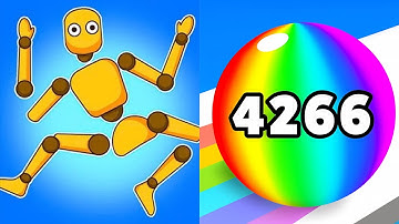 Kick & Break The Ragdoll Games vs Numbers Ball Blend Challenge All Levels Gameplay Android, iOS