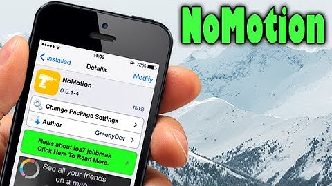 NoMotion - iOS 7 Jailbreak Cydia Tweak