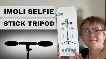 IMOLI Selfie Stick Tripod W, Lights Review- Setup Bluetooth