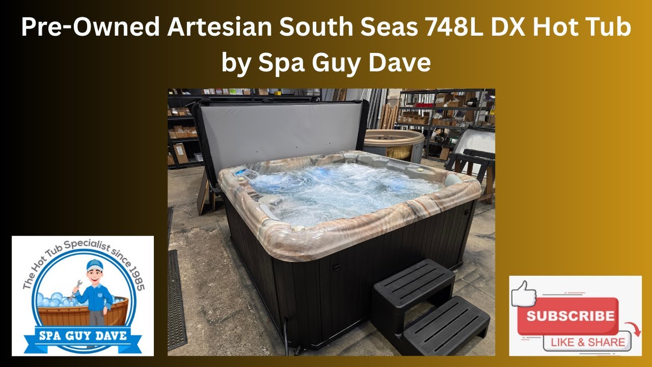 Used Artesian South Seas Hot Tub 748L DX Best Used Hot Tubs - Spa Guy Dave
