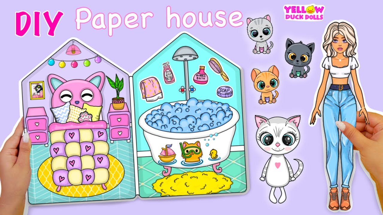 paper duck  Paper animals, Duck drawing, Paper dolls