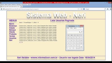 aula 5404 java para web 4   Paginacao de registros links href COUNT para quantidade de registros