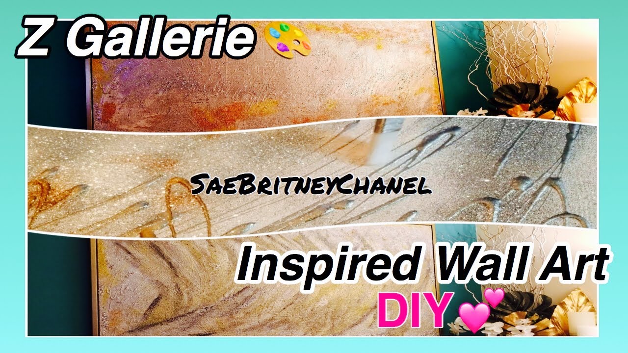 Z Gallerie Inspired DIY Wall Art Home Decor Ideas YouTube