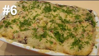 Картофельная запеканка с мясным фаршем и грибами #6 Картофельная запеканка с мясным фаршем и грибами #6