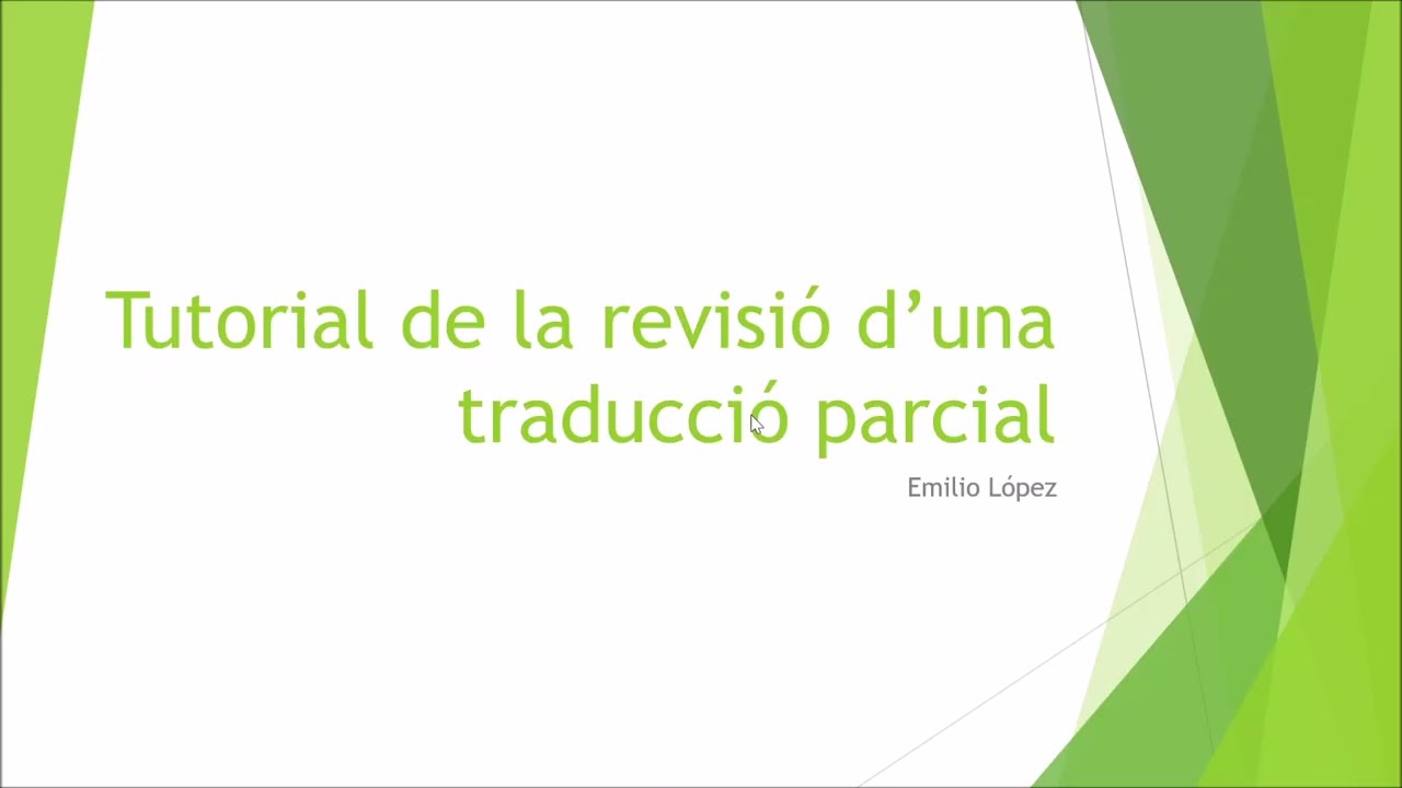 Tutorial de la revisió d’una traducció parcial feta amb IA