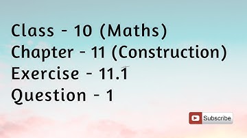 Dividing A Line Segment In Given Ratio | Class - 10 Chapter- 11 Exercise 11.1 Question -1