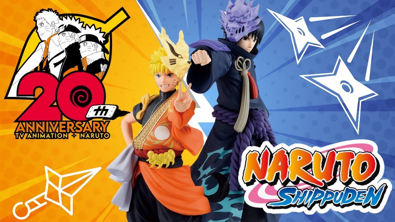 Naruto Shippuden 20th anniversary TV animation Naruto & Sasuke figures  #unboxing #bandai #banpresto 