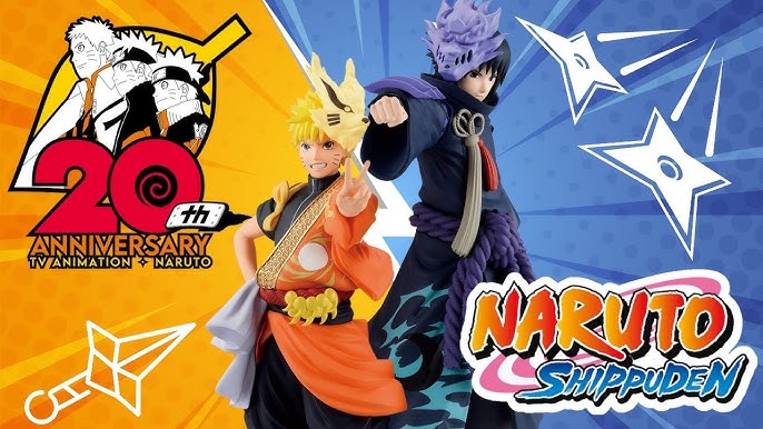 Naruto Shippuden 20th anniversary TV animation Naruto & Sasuke figures  #unboxing #bandai #banpresto 