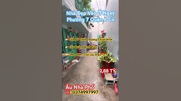 QUẬN 6 - NHÀ ĐẸP Ở NGAY - SÁT BÊN BỆNH VIỆN CHẤN THƯƠNG CHÌNH HÌNH #0374997997 #aunhapho